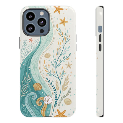 Ocean Boho Doodle Tough Phone Case
