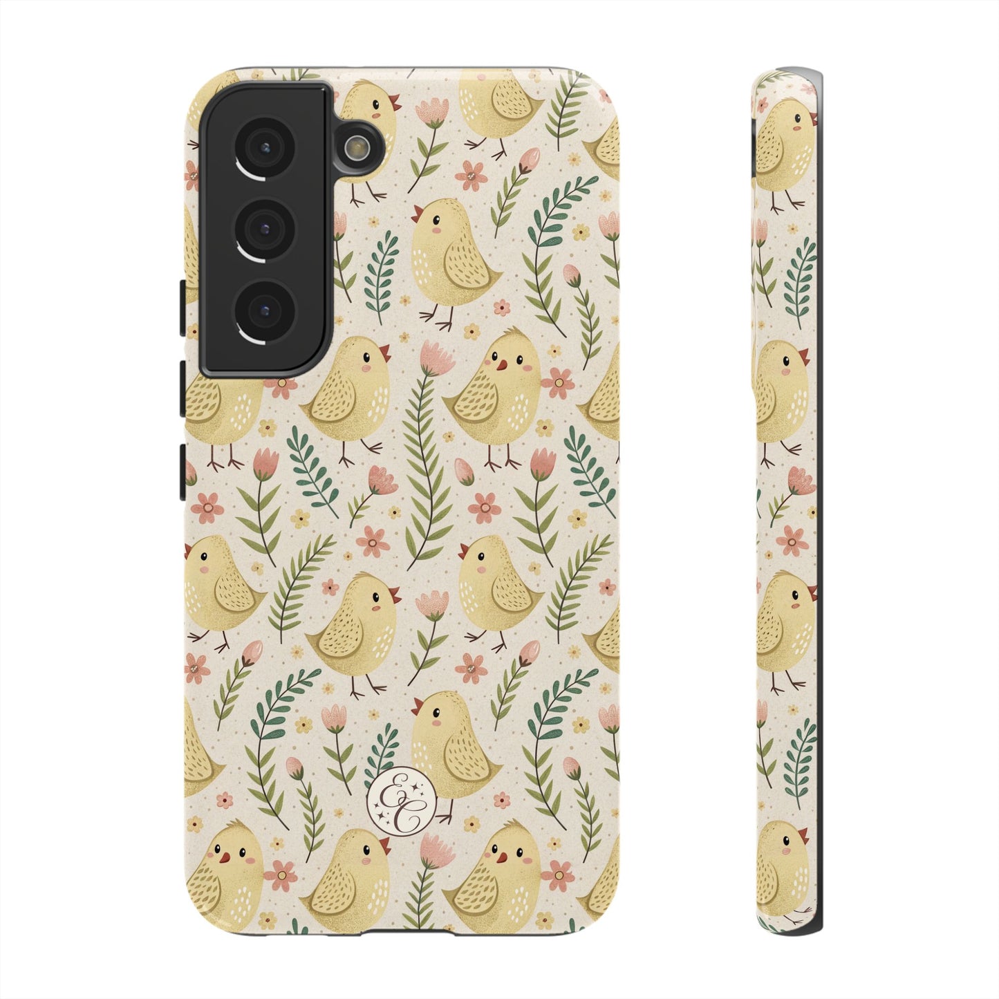 Vintage Floral Chick Pattern Tough Phone Case