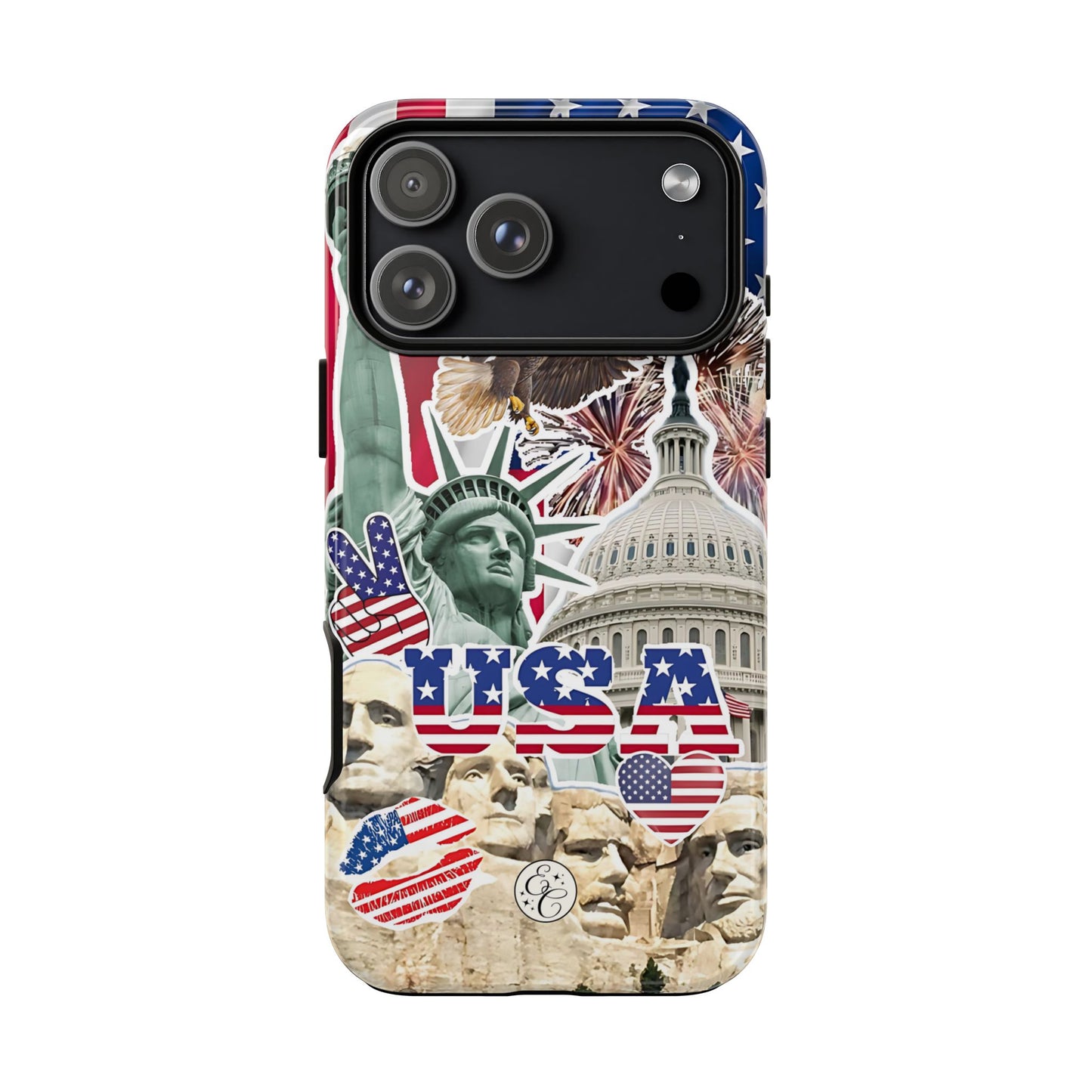 Patriotic USA Collage Tough Phone Case