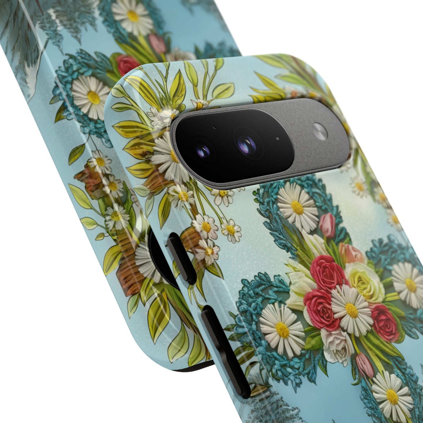 Floral Cross Tough Phone Case