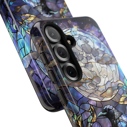 Stained Glass Raven Tough Phone Case