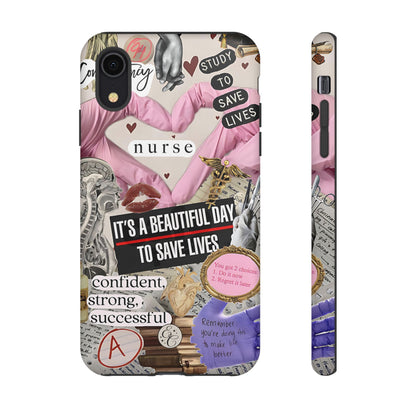 Nurse Inspirational Collage Tough Phone Case