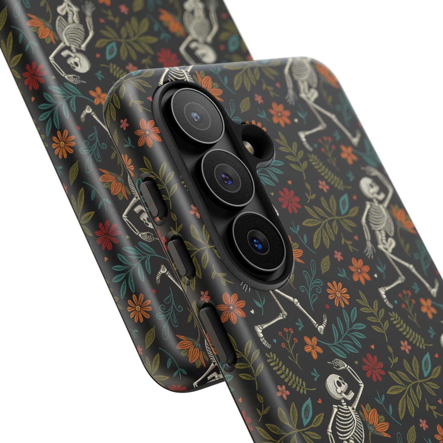 Halloween Boho Skeleton Pattern Tough Phone Case