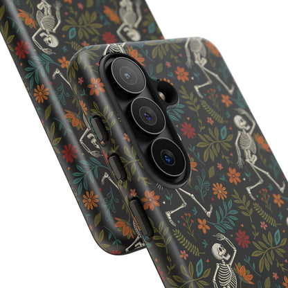 Halloween Boho Skeleton Pattern Tough Phone Case