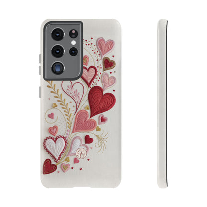 Hearts Pattern Tough Phone Case