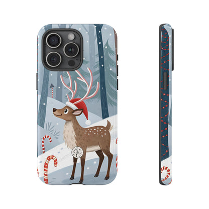 Reindeer in Winter Wonderland Tough Phone Case