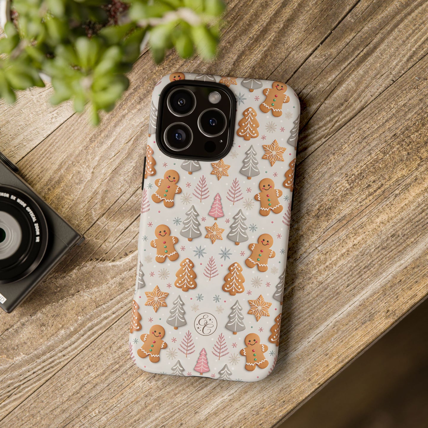 Christmas Gingerbread Man Pattern Tough Phone Case