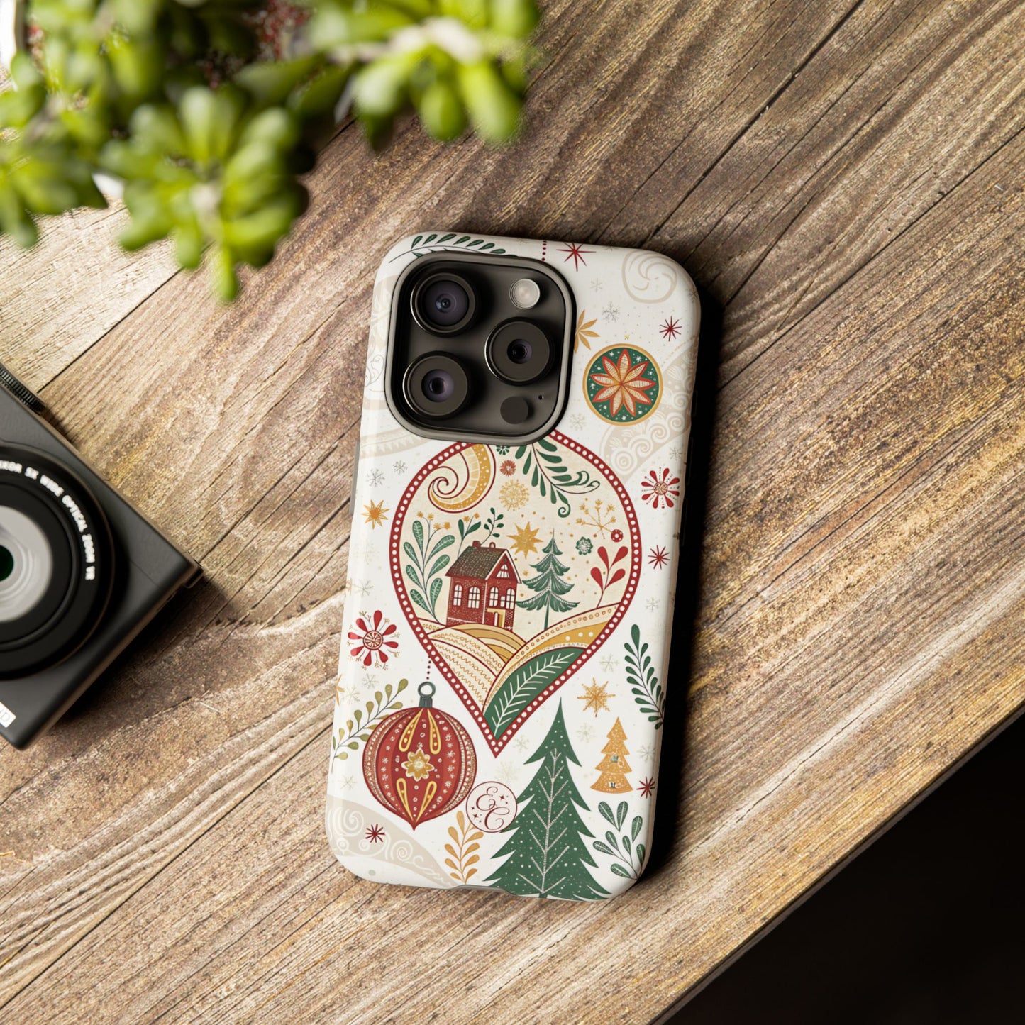 Cozy Christmas Ornament Tough Phone Case
