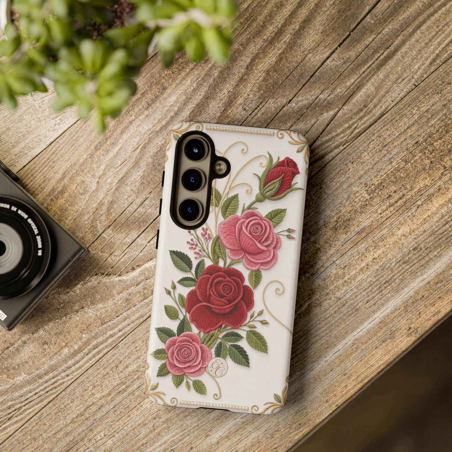 Elegant Rose Garden Tough Phone Case