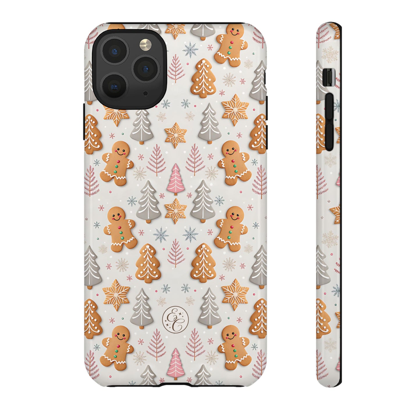 Christmas Gingerbread Man Pattern Tough Phone Case