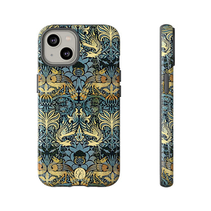 William Morris Peacock and Dragon Tough Phone Case