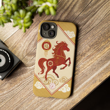 Chinese New Year Lucky Horse Tough Phone Case