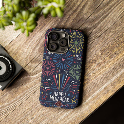 Happy New Year Fireworks Tough Phone Case