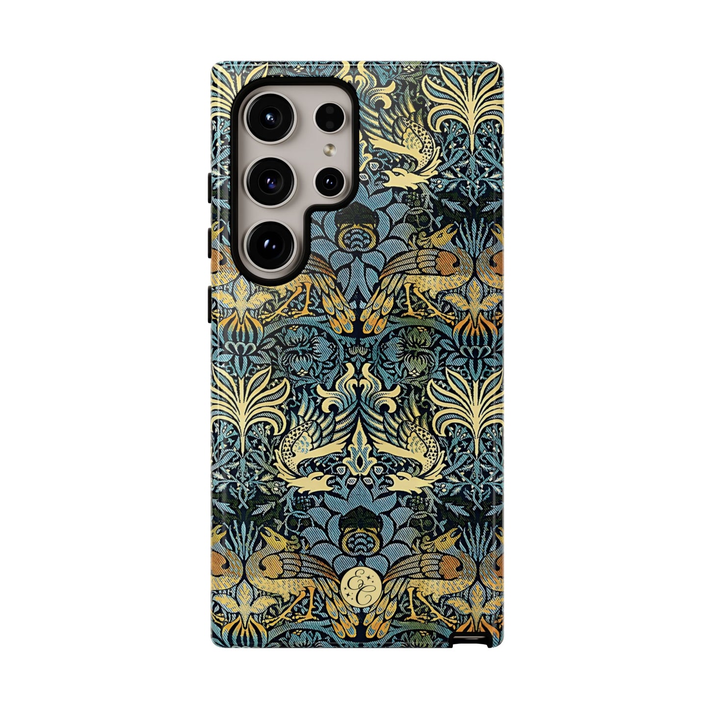 William Morris Peacock and Dragon Tough Phone Case