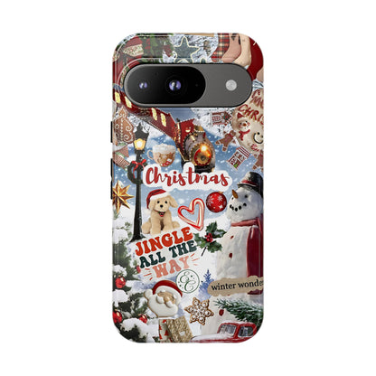 Christmas Holiday Collage Tough Phone Case