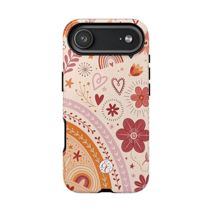Lesbian Boho Doodle Tough Phone Case