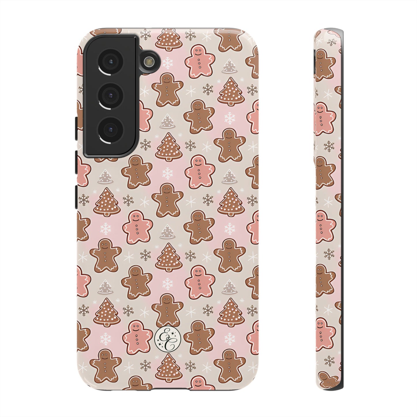 Gingerbread Men & Xmas Tree Pattern Tough Phone Case