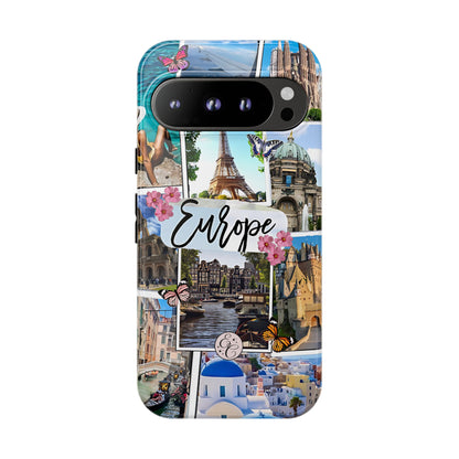 Europe Travel Collage Tough Phone Case