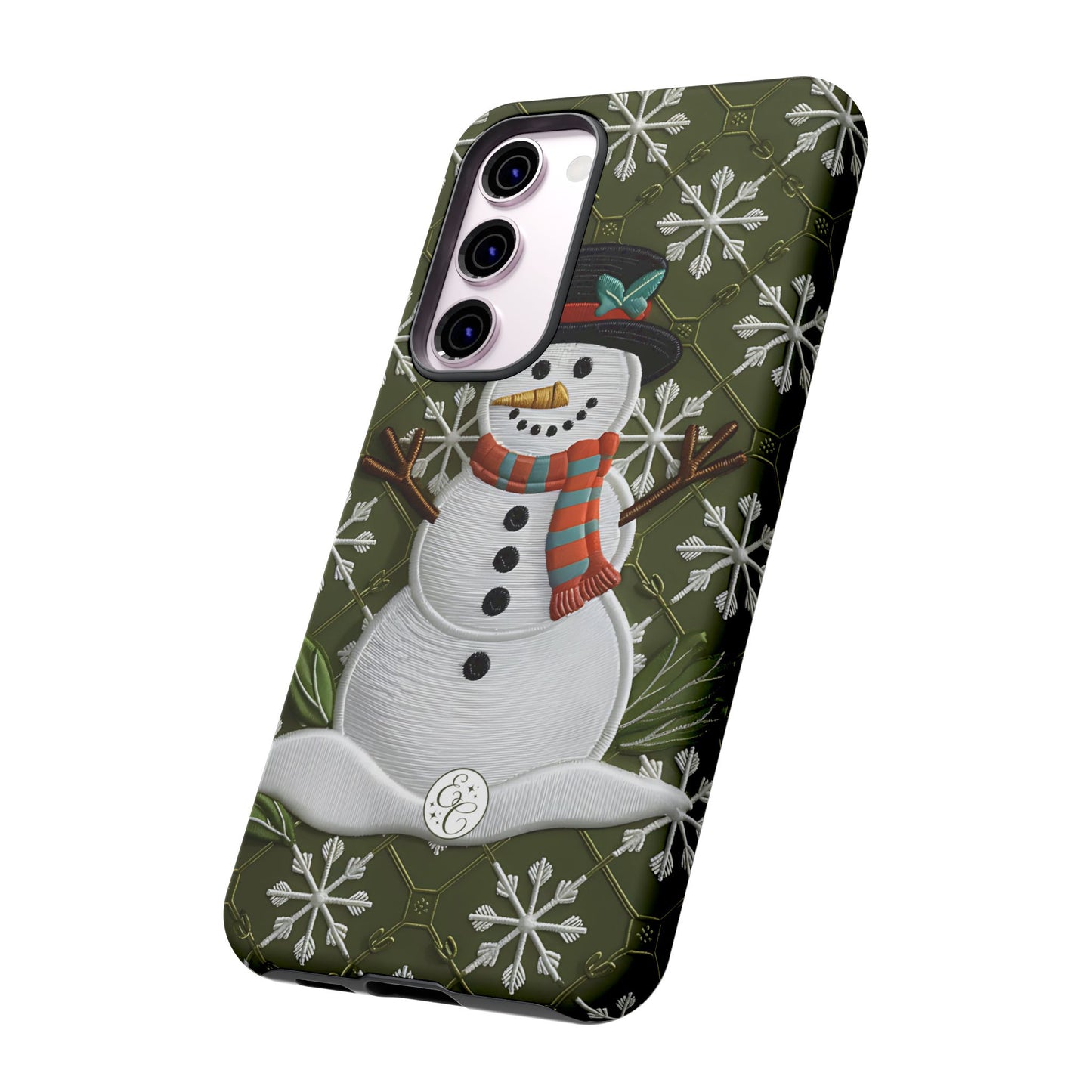 Christmas Snowman Tough Phone Case