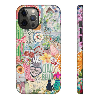 Coquette Art Collage Tough Phone Case