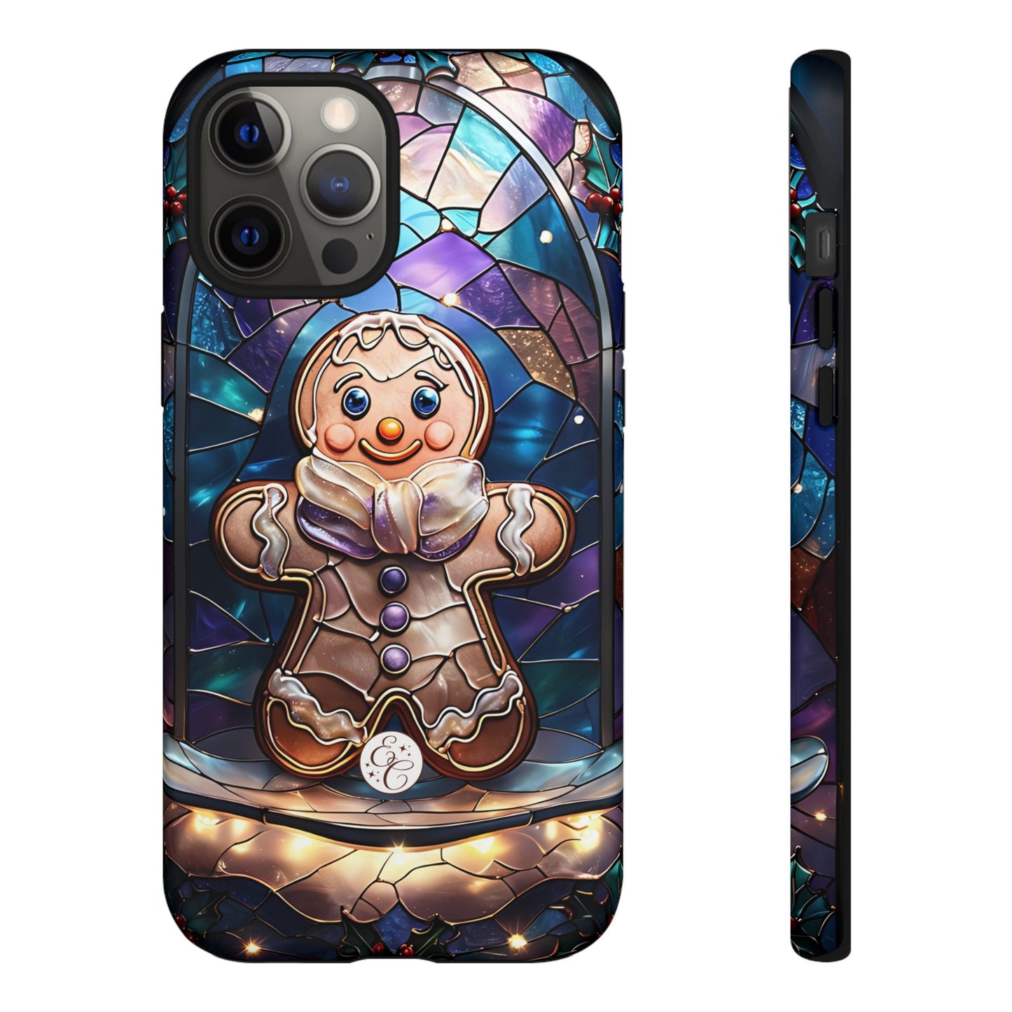 Gingerbread Man Stained Glass Tough Phone Case