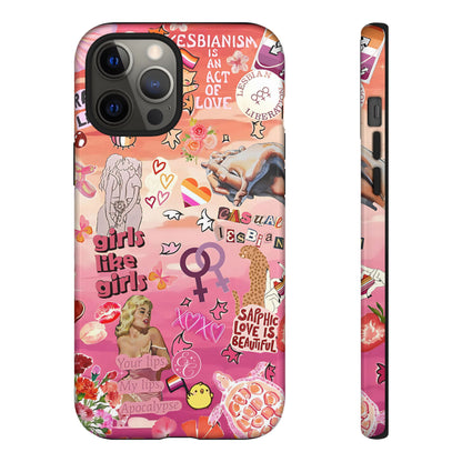 Lesbian Collage Tough Phone Case