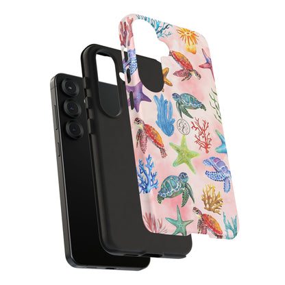 Colorful Marine Life Tough Phone Case