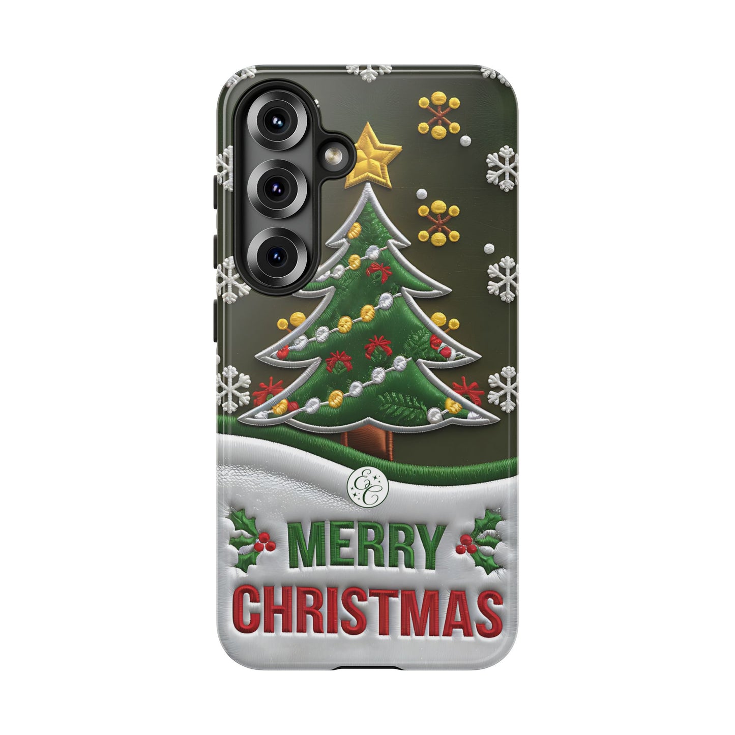 Merry Christmas Tree Tough Phone Case