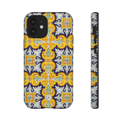 Vintage Floral Tile Tough Phone Case