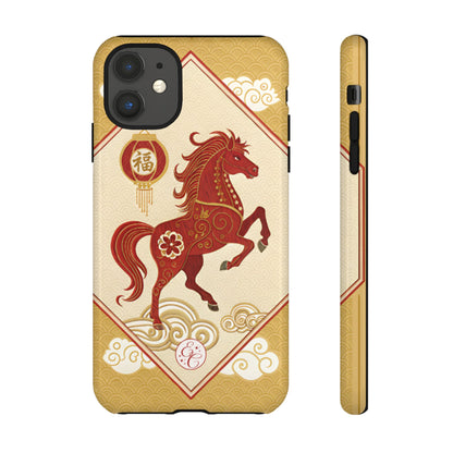 Chinese New Year Lucky Horse Tough Phone Case