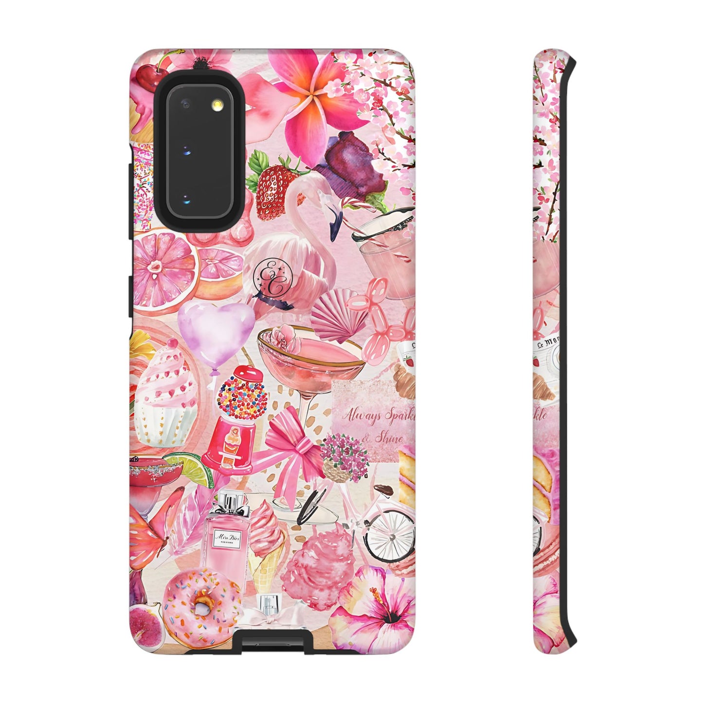 Pink Collage Tough Phone Case