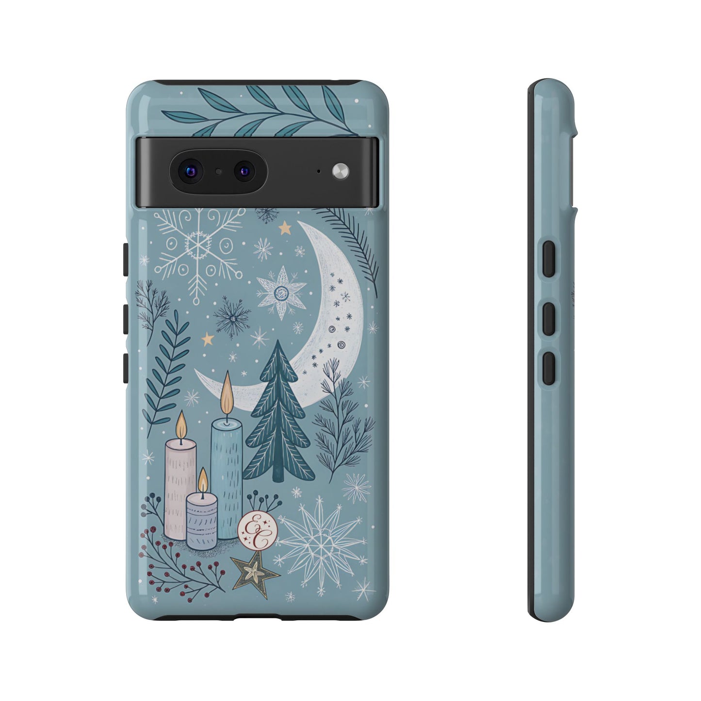 Winter Moon & Candles Tough Phone Case