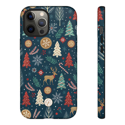 Christmas Holiday Pattern Tough Phone Case