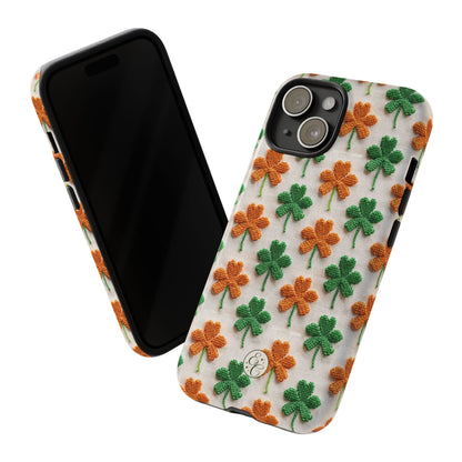 Lucky Shamrock Pattern Tough Phone Case