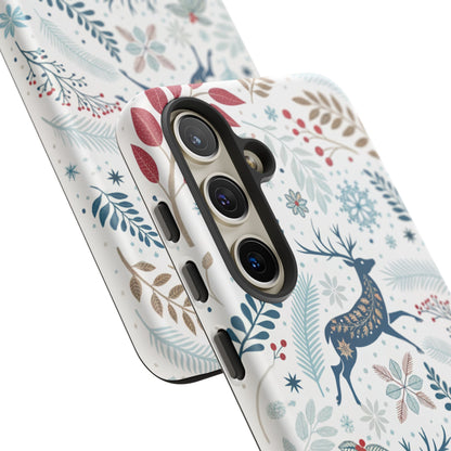 Blue Winter Deer Phone Case