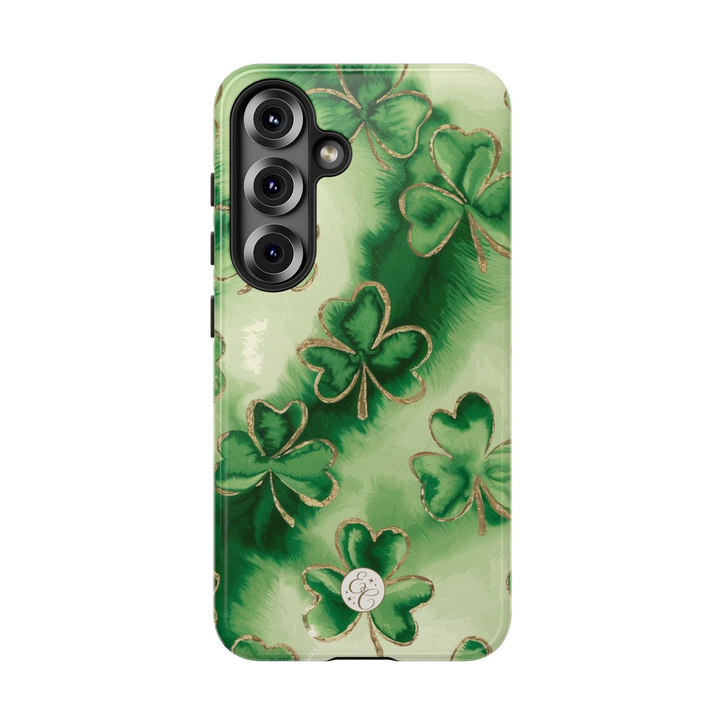 Shamrock Watercolor Pattern Tough Phone Case