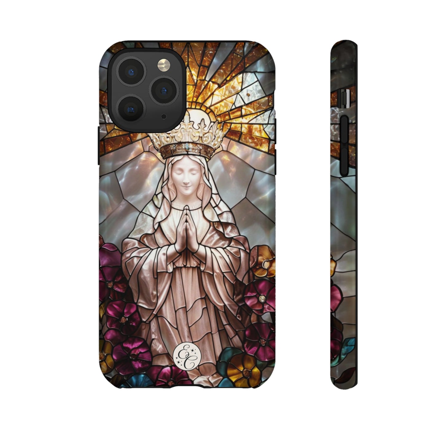Virgin Mary Stained Glass Tough Phone Case
