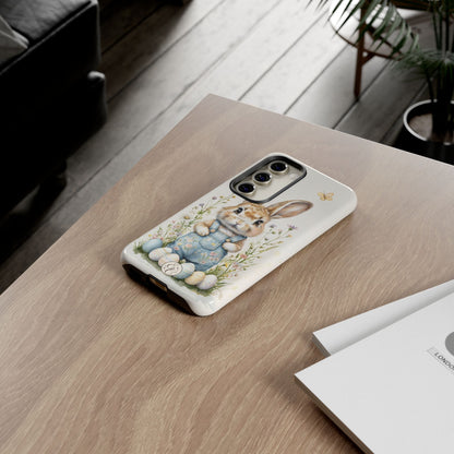 Bunny with Easter Eggs Tough Phone Case