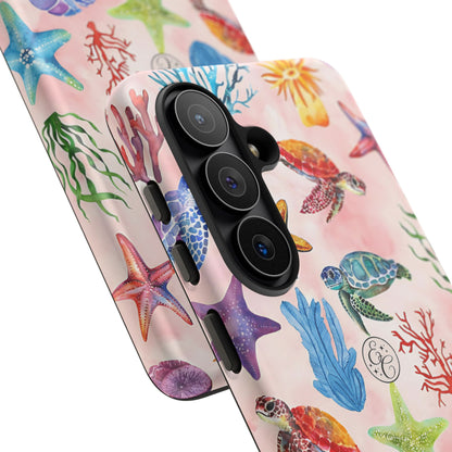 Colorful Marine Life Tough Phone Case