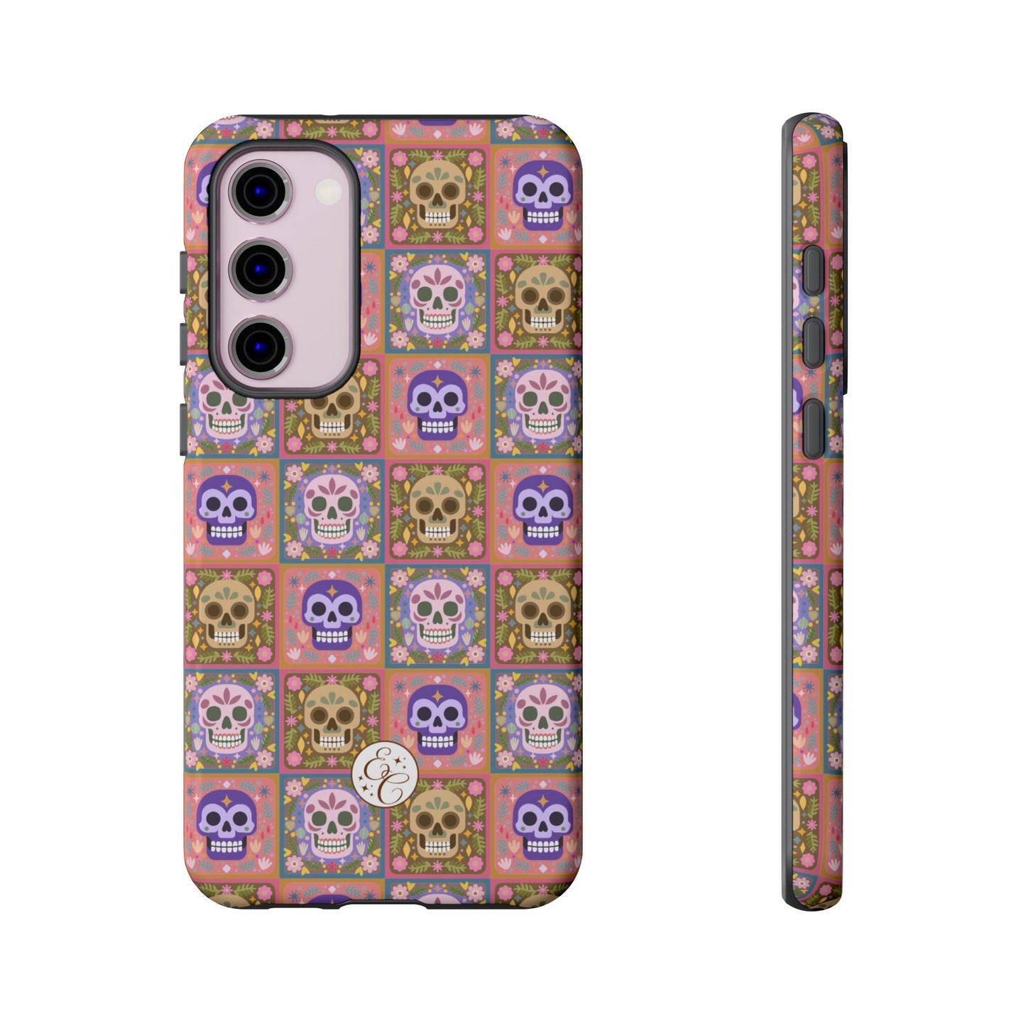 Sugar Skull Pattern Tough Phone Case