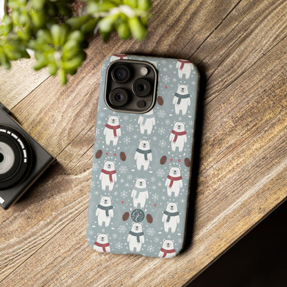 Cute Polar Bear Christmas Phone Case