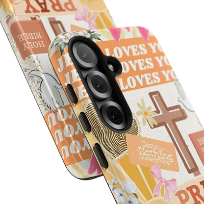 Christian Collage Tough Phone Case