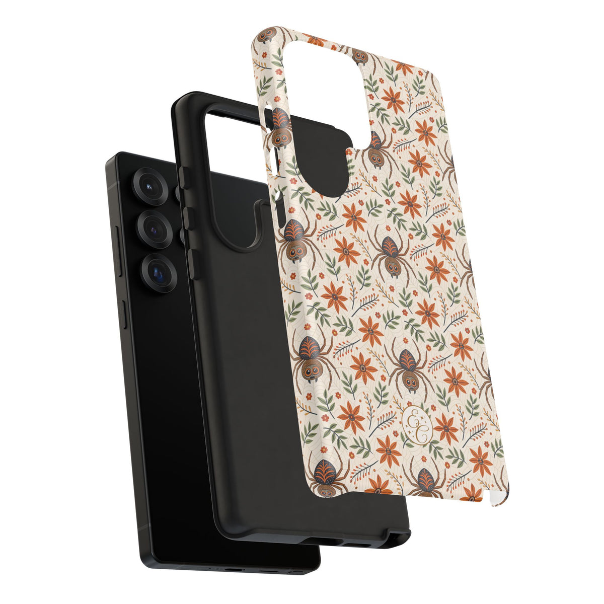 Boho Floral Spider Pattern Phone Case