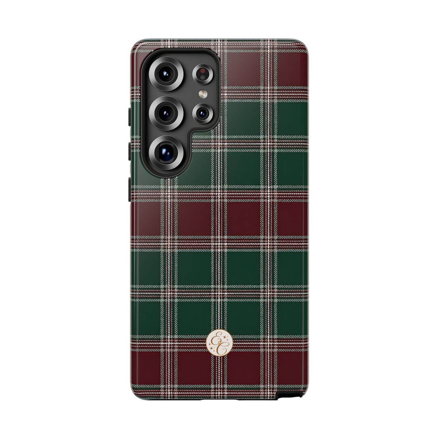 Green & Burgundy Plaid Tough Phone Case