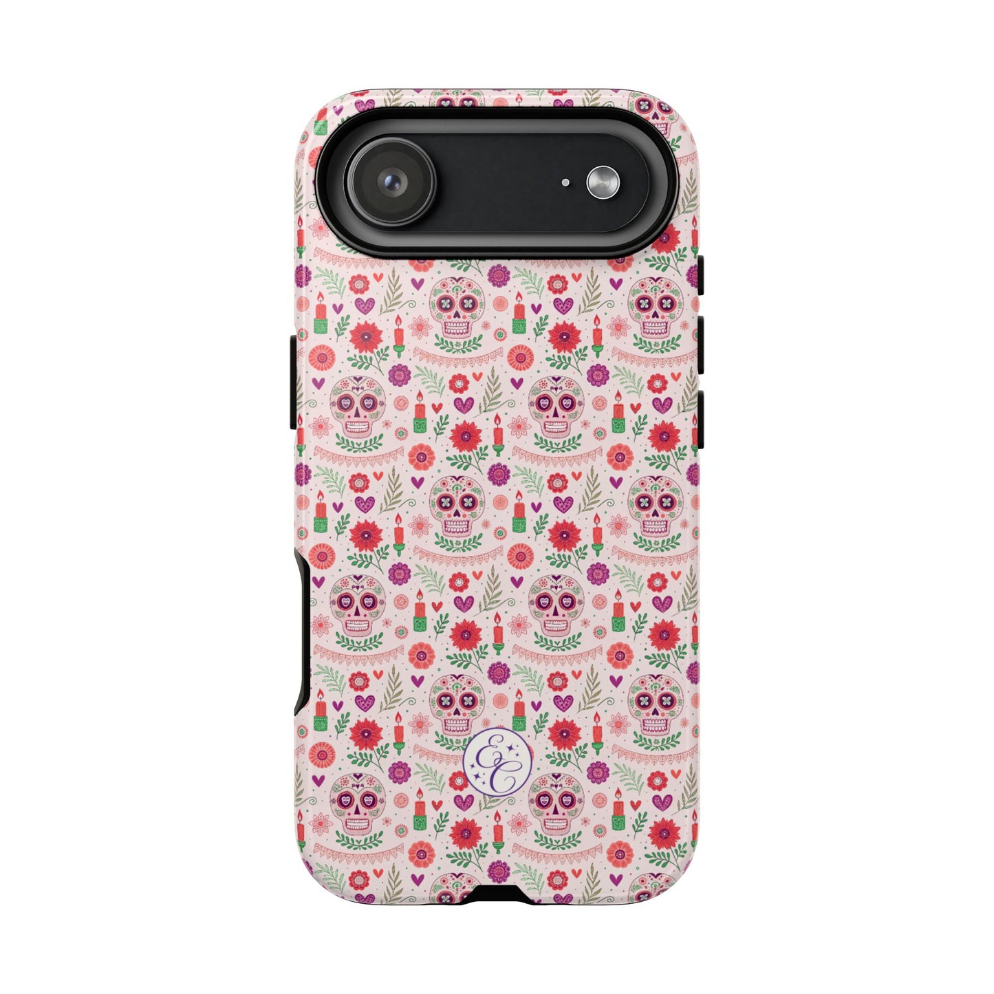 Pink Boho Day of the Dead Tough Phone Case