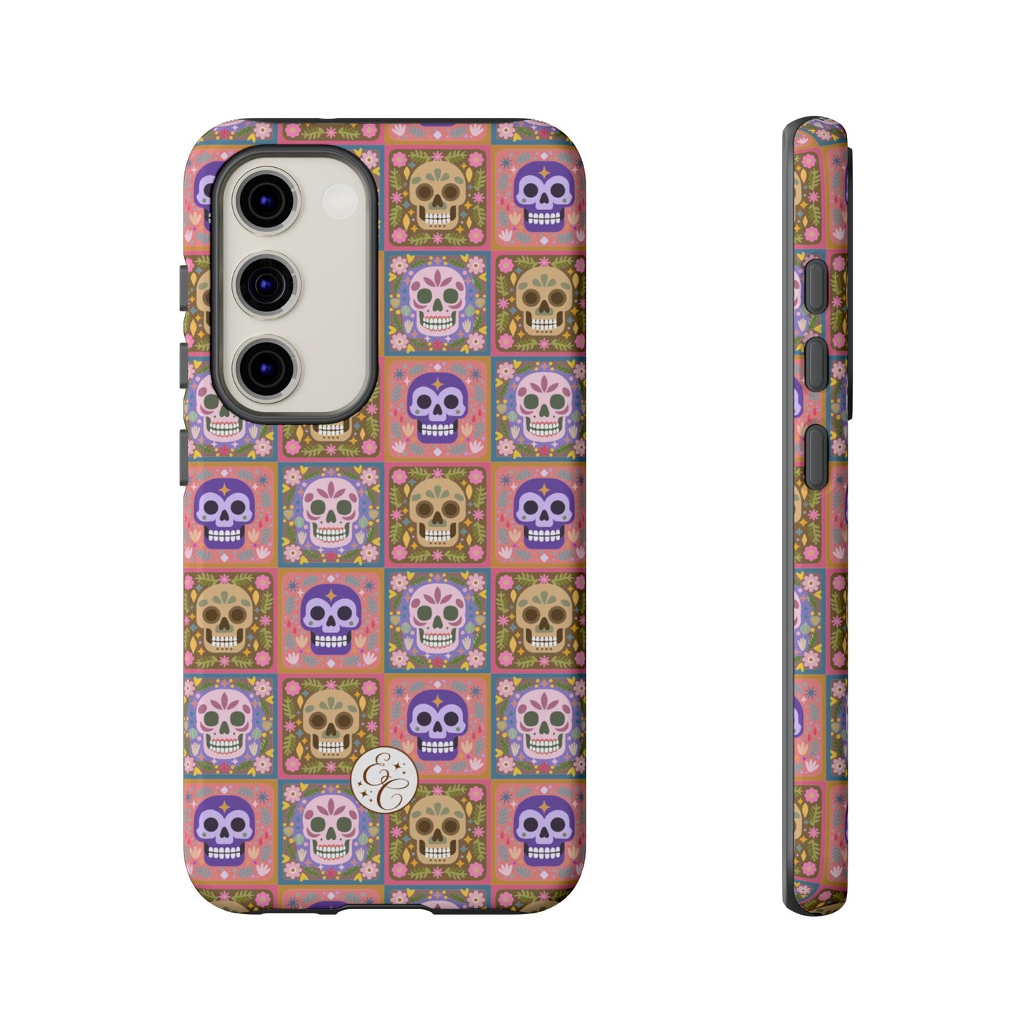 Sugar Skull Pattern Tough Phone Case