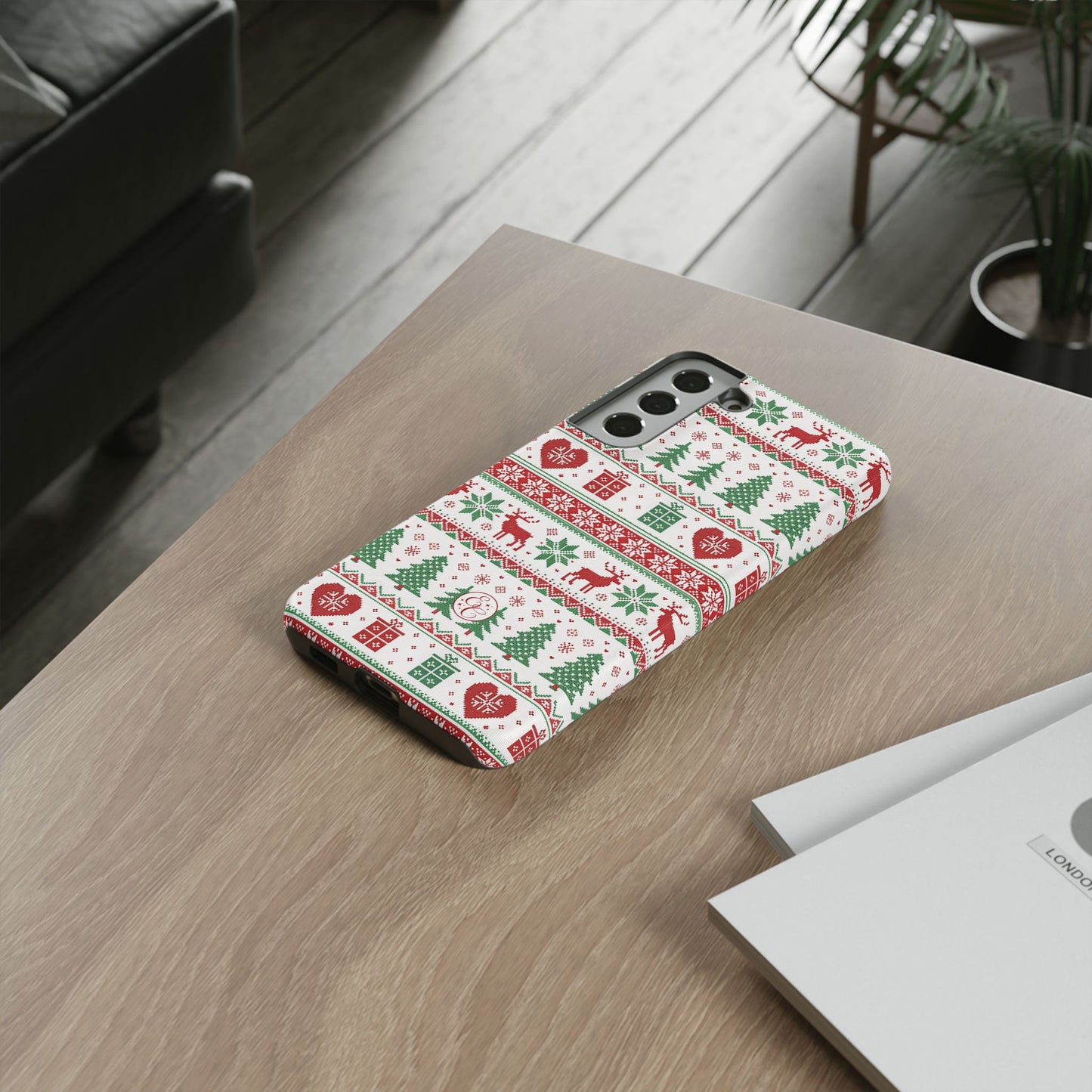 Ugly Christmas Sweater Pattern Tough Phone Case