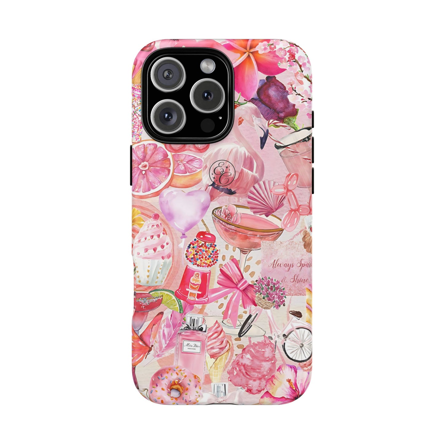 Pink Collage Tough Phone Case