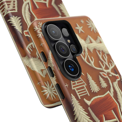 Rustic Reindeer Christmas Phone Case