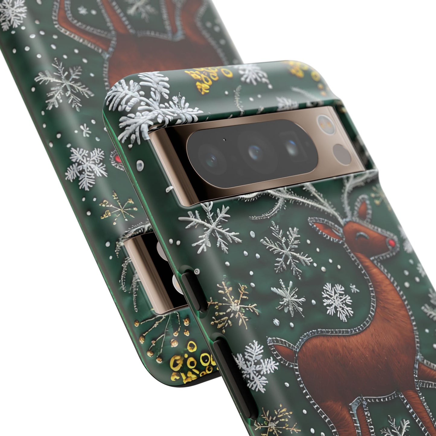 Merry Christmas Reindeer Tough Phone Case
